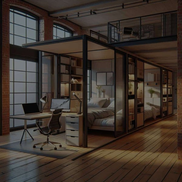 How to Design a Convertible Home Office/Guest Room in an Urban Loft?