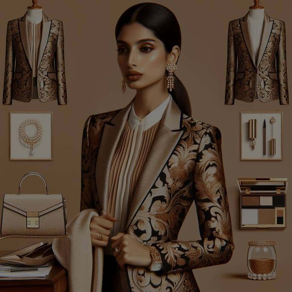 How to Style a Brocade Blazer for a Luxurious Workday Statement?
